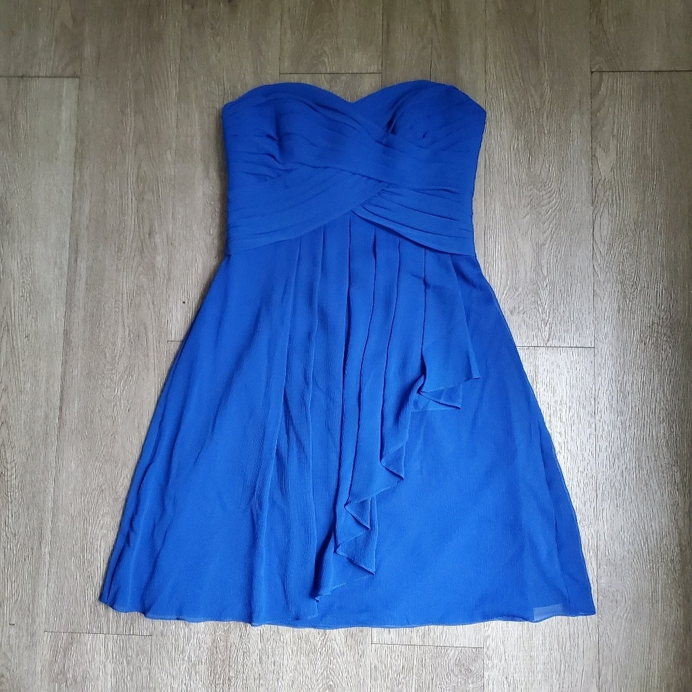 David's Bridal Crinkle Chiffon Bridesmaid dress